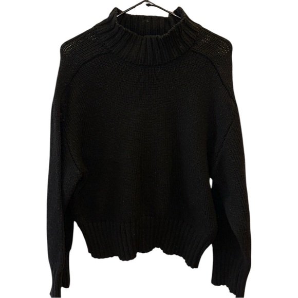Zara Black Turtleneck Women's Sweater - Picture 2 of 4